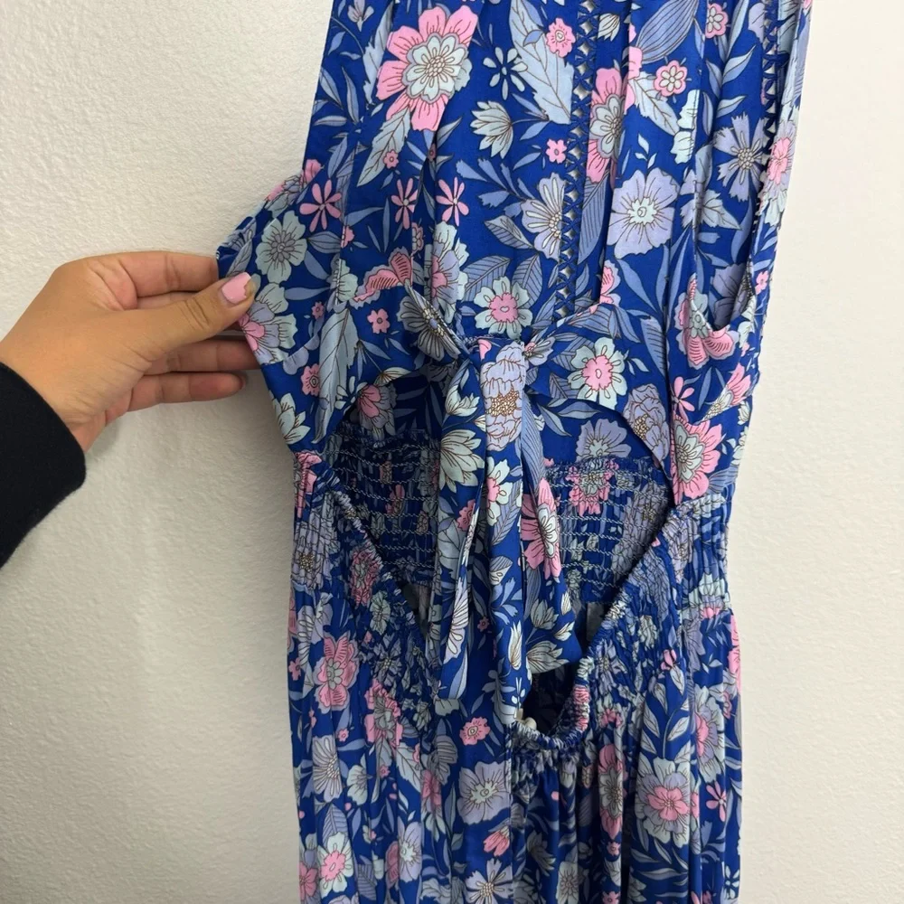 Abel The Label Blue Bell Cottage Floral Maxi Dress‎ - Picture 4 of 9